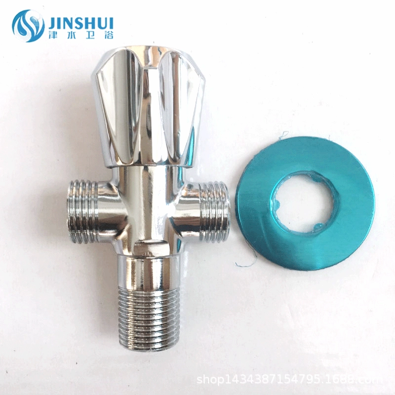 Завод оптом медный двойной выход воды треугольный клапан медный сердечник Быстрое открытие тянуть кран мгновенного нагрева кран