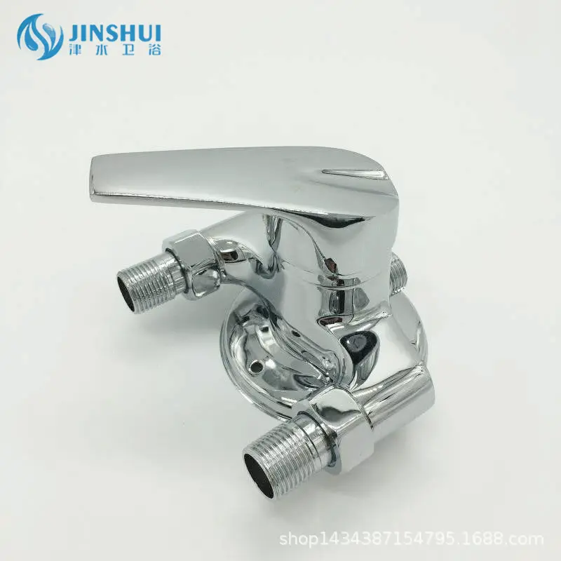 厂家批发 全铜明装淋浴 铜4分三角淋浴 淋浴龙头开关