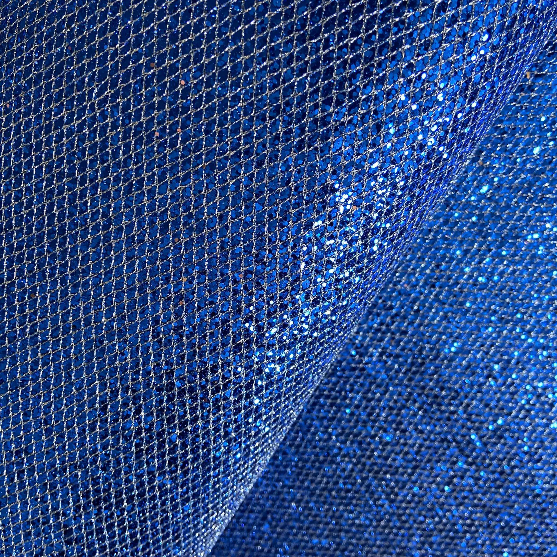 Pu ромб размер сетки шестиугольная зернистость блестящая кожаная ткань