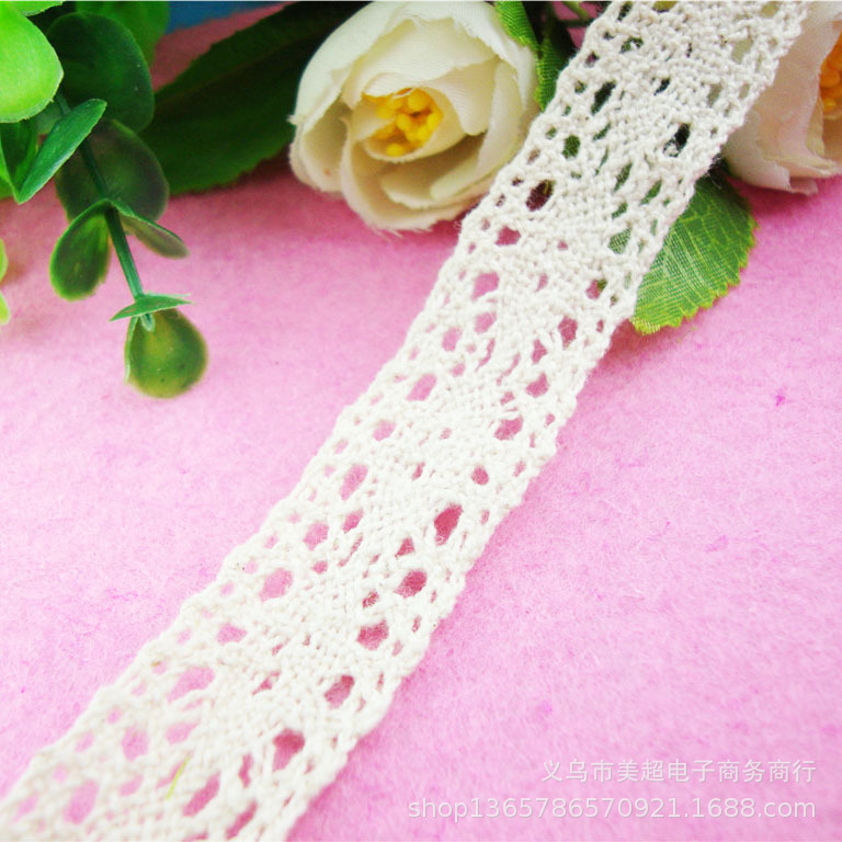 厂家直发棉线机织蕾丝花边 手工女装袖口家纺窗帘童装辅料
