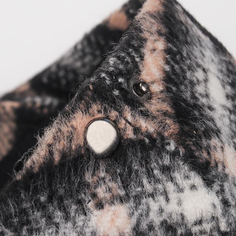 Nova volnena ženska pisana karirasta moška britanska kapa z vzorcem račjega kljuna, ležerna in modna topla baretka_voghion.com