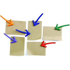 Creative, cute and interesting arrow-shaped refrigerator magnets 3D message blackboard magnet magnets