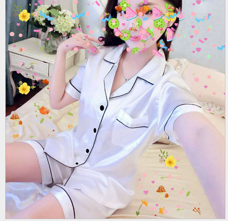 더블 짧은 흰색