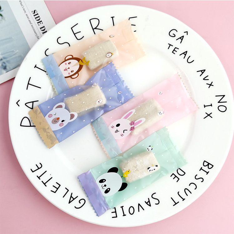 Embalaje para hornear creativo hecho a mano turrón bolsa de fruta transparente engrosada bolsa de caramelo lindo embalaje papel de caramelo 100 piezas