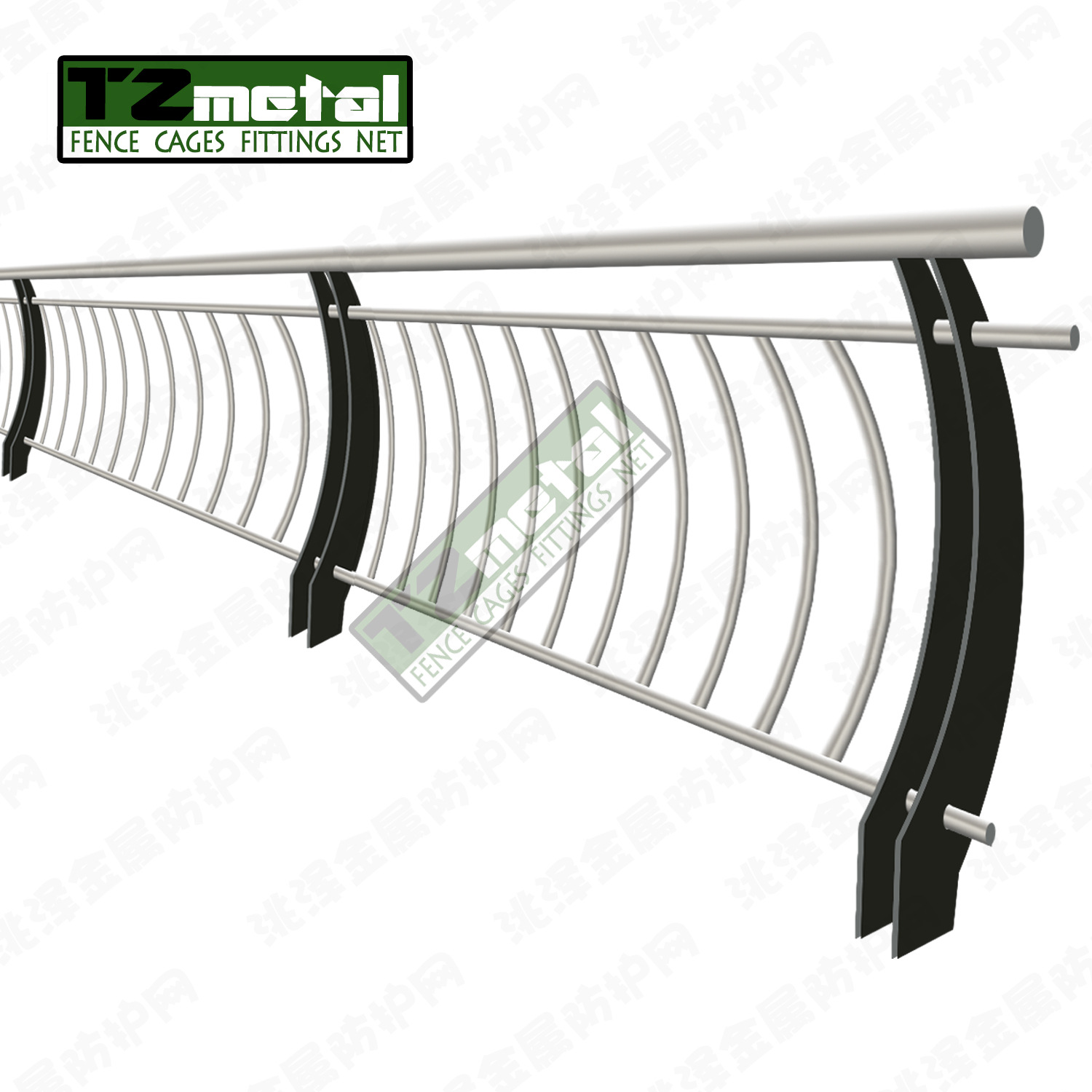 不锈钢桥梁防撞护栏河道观景护栏桥梁围栏高速公路隔离栏