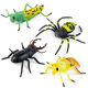 Insect simulation animal model decoration children's early education cognitive toy static model 4 bags customizable