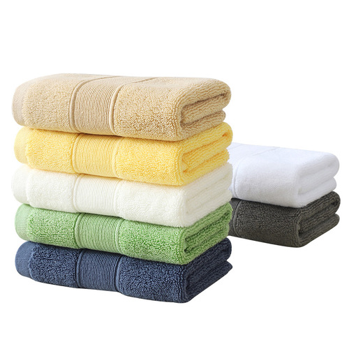 Thick Pure Cotton Square Scarf 35*35cm Fringe Square Towel Water-absorbent Home Daily Use Handkerchief Logo Embroidered Pure Cotton Square Scarf
