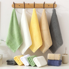 Thick Pure Cotton Square Scarf 35*35cm Fringe Square Towel Water-absorbent Home Daily Use Handkerchief Logo Embroidered Pure Cotton Square Scarf