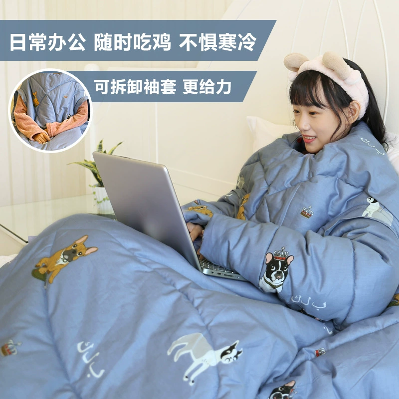 Детские спальные мешки для детей, дети для детей, толстые, теплые осенью и зимой, тонкие летом, четыре сезона кондиционer с рукавами, анти-пинать