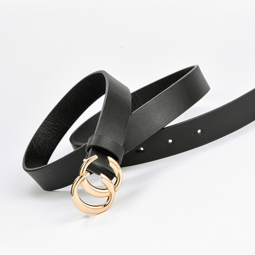 Fashionable Double C Belt for Online Hot Sale, Suitable for Students, Couples, Decorative for Suit Shirts, Jeans, and Casual Wear for Women