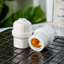 厂家直销 悬吊式螺口灯头批发 E27灯头灯座 陶瓷全包灯头20个盒装