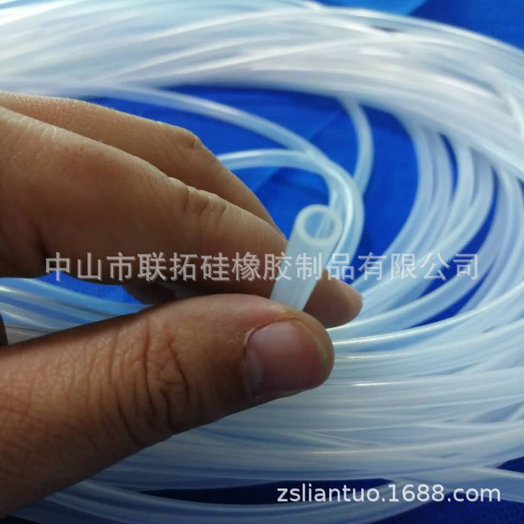 食品级奶瓶吸奶器硅胶吸管 透明耐磨损硅胶吸水管3*5/3.5*5.5mm