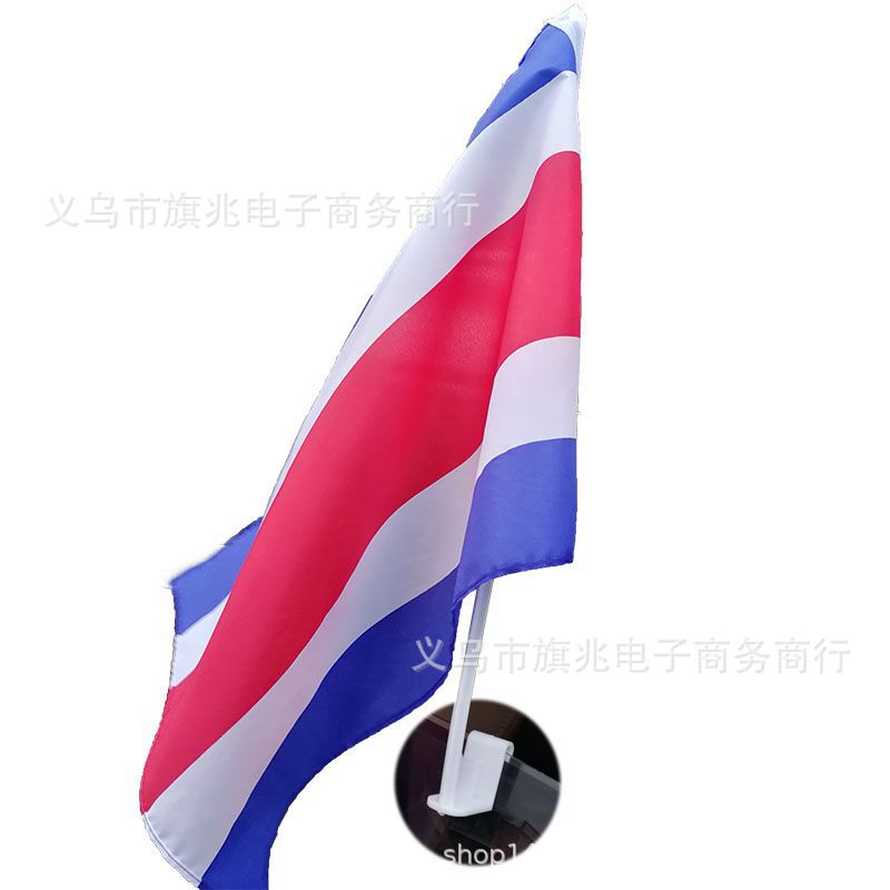 批发世界各国车旗涤纶旗帜30*45cm塑料车旗杆厂家直销支持