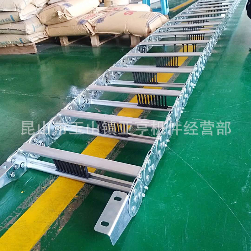 桥式钢铝桥架TL 型打孔不锈钢机床线缆保护坦克链设备油管气管拖