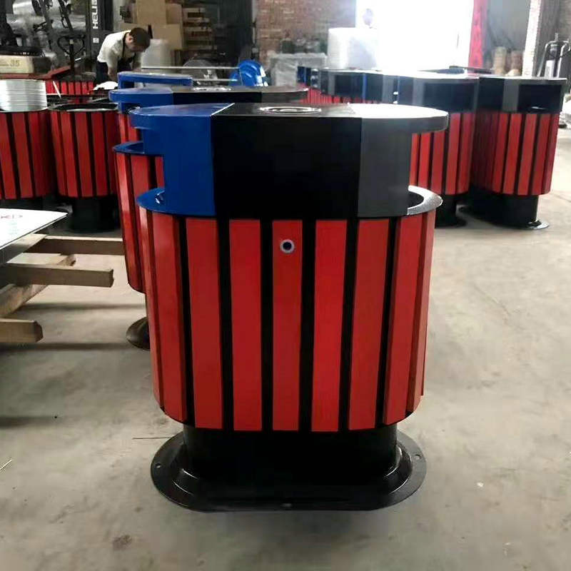 户外环卫不锈钢垃圾桶 公园景区果皮箱 户外方形垃圾桶圆形果皮箱