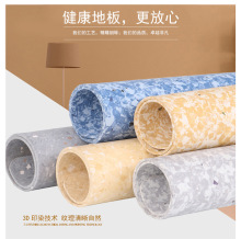 PVC塑胶地板 广东同质透心地胶 医院病房上墙 2.0MM卷材工程厂家