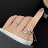 Retro one size fashionable brand ring hip-hop style, on index finger