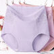 Middle-aged Mother's High-waist Mini-tummy Panties Women's Cotton Sweat-absorbent Plus Large Size Lace-trimmed Briefs
