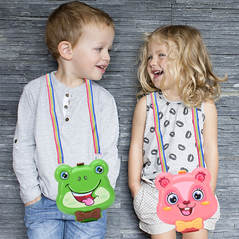 Transfronterizo de los niños de dibujos animados animales de simulación de utensilios de cocina herramientas cosméticos jugar casa crossbody bolsa de hombro médico Juguetes