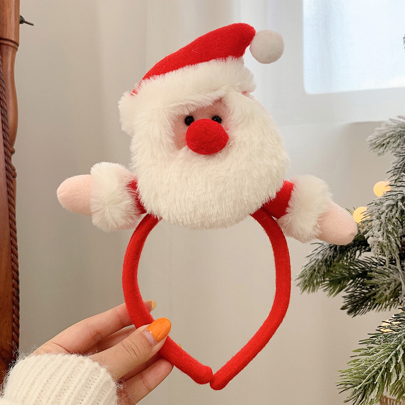 Christmas gift Santa Claus big figure hair band Adult children dress up head band Christmas gift gift decorations_voghion.com