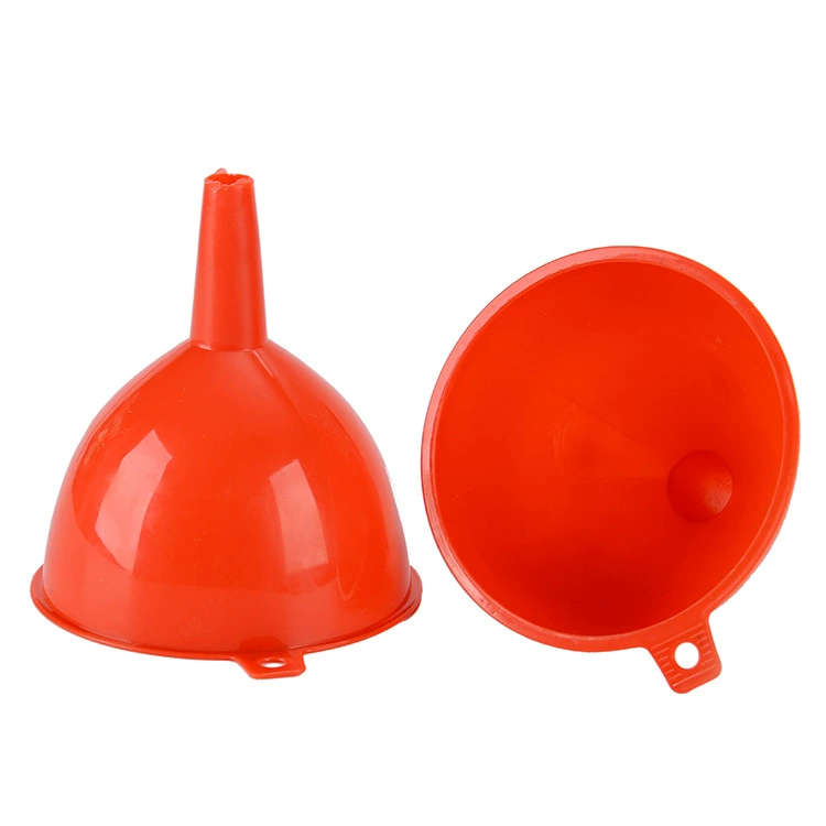 1 yuan store wholesale red plastic funnel spot Spot wine leaky oil leak kitchen, practical helper