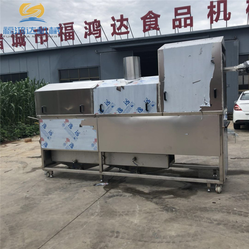 济宁邹城吊挂式扒鸡油炸成套设备 电加热油水分离扒鸡油炸机