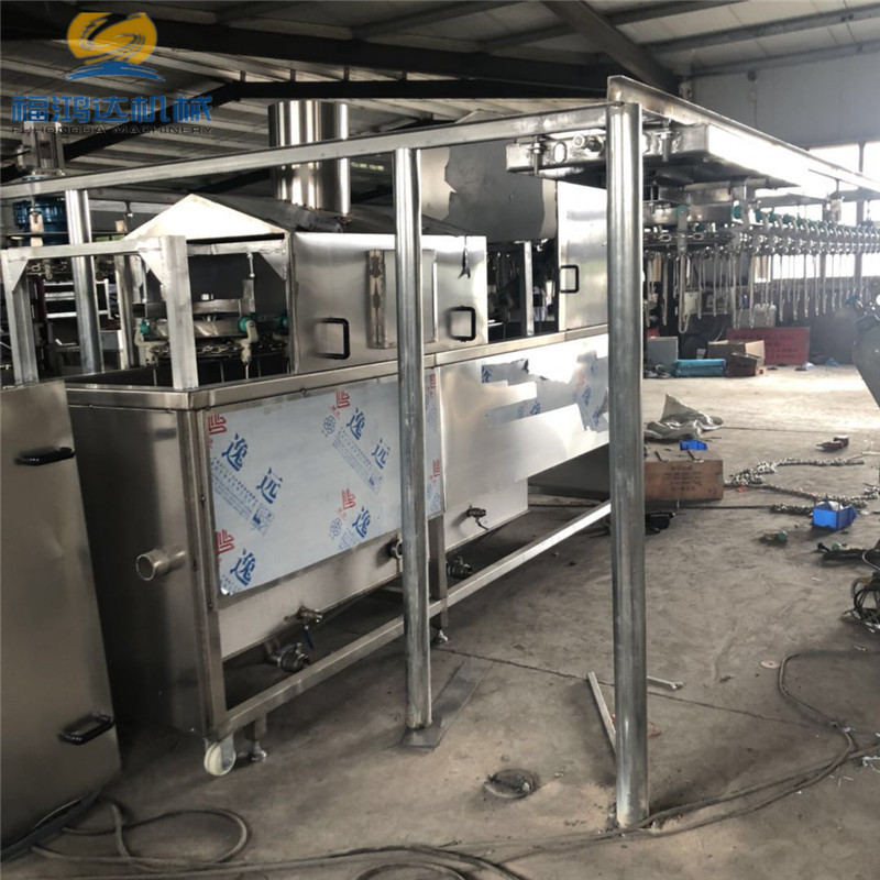 生产扒鸡设备厂家 扒鸡吊挂式全自动油炸机  扒鸡油炸机