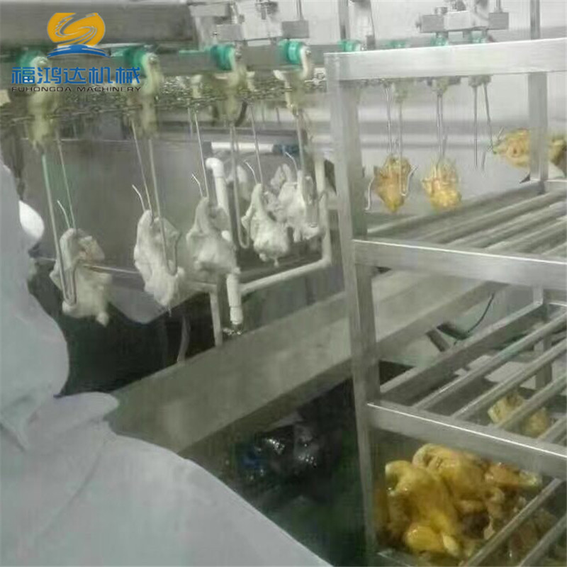 乐陵液化气扒鸡吊挂式油炸机 温度可控炸鸡设备 全自动烤鸭油炸机