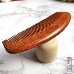 Golden-wood scalp comb for women and men, household anti-static head massage & meridian therapy comb—crafted from sandalwood, wholesale available directly from the manufacturer