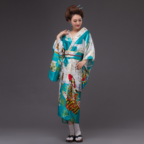 Ancient Japanese Kimono Ladies National Costume Stage Performance Costume Japanese Food Costume Photo Photography Graduation Season