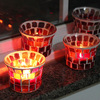 European -style handmade mosaic glass chip small candle Taipei European color patch romantic home bar glass candlestick