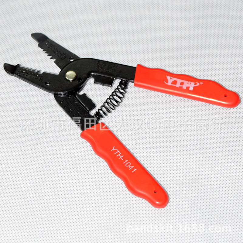 YTH-1041多功能剥线钳 兼具端子压接功能 剪线钳 带钢尺设计