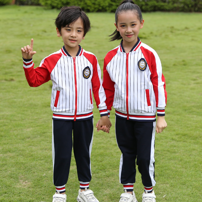 Uniforme escolar para estudiantes de escuela primaria traje de primavera y otoño ropa de clase de maestro para niños estilo universitario británico otoño jardín de infantes ropa de jardín traje de dos piezas