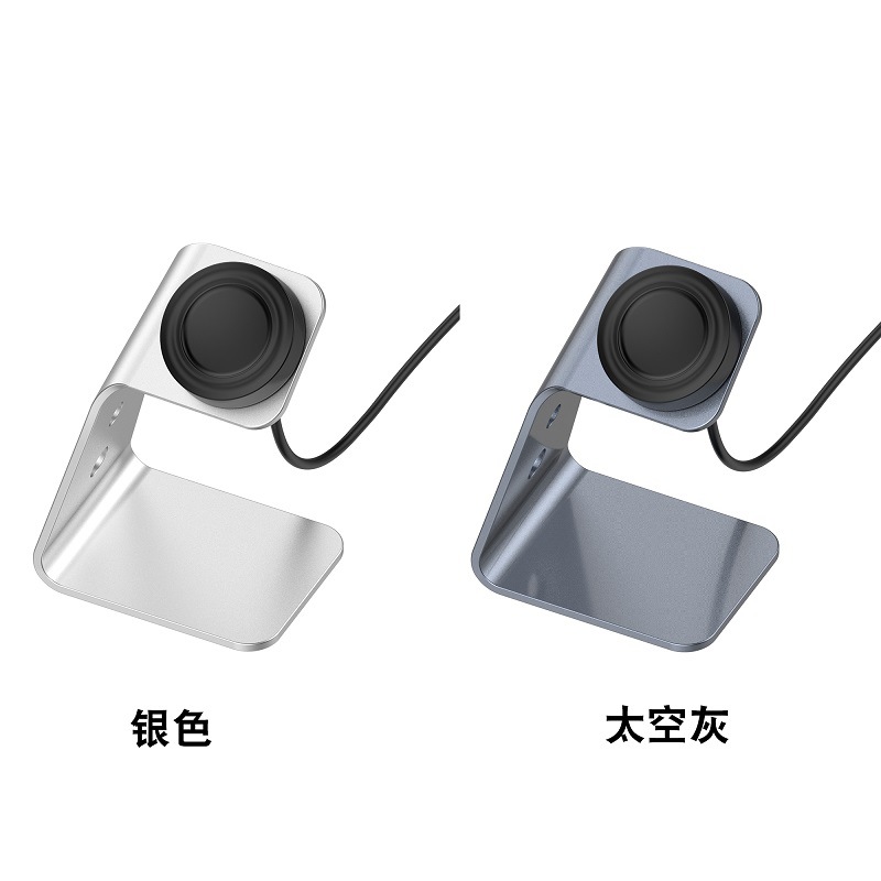 Cargador inalámbrico de aluminio para Samsung Gear S3 y Galaxy Watch, soporte de carga disponible