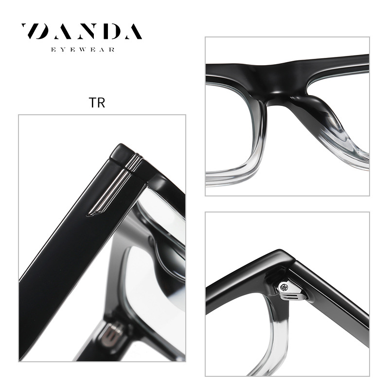 Gafas transfronterizas anti-Luz Azul tr3394 nuevo retro gafas lisas miopía de moda europea y americana gafas cuadradas marco al por mayor