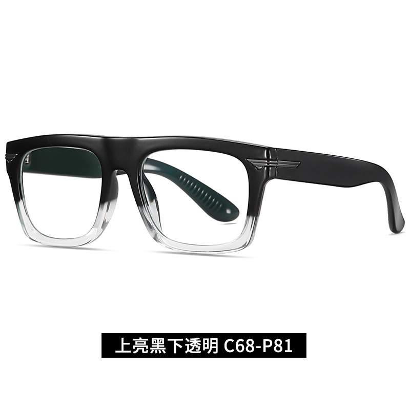 Gafas transfronterizas anti-Luz Azul tr3394 nuevo retro gafas lisas miopía de moda europea y americana gafas cuadradas marco al por mayor