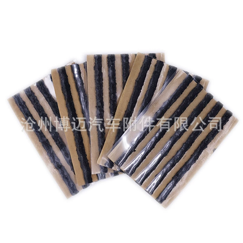 Автомобильные вакуумные шины холодный ремонт шин Резиновая полоса быстрый аварийный ремонт шин говяжье сухожилие полоса Тонкая Резиновая полоса 100*5 мм коричневый черный