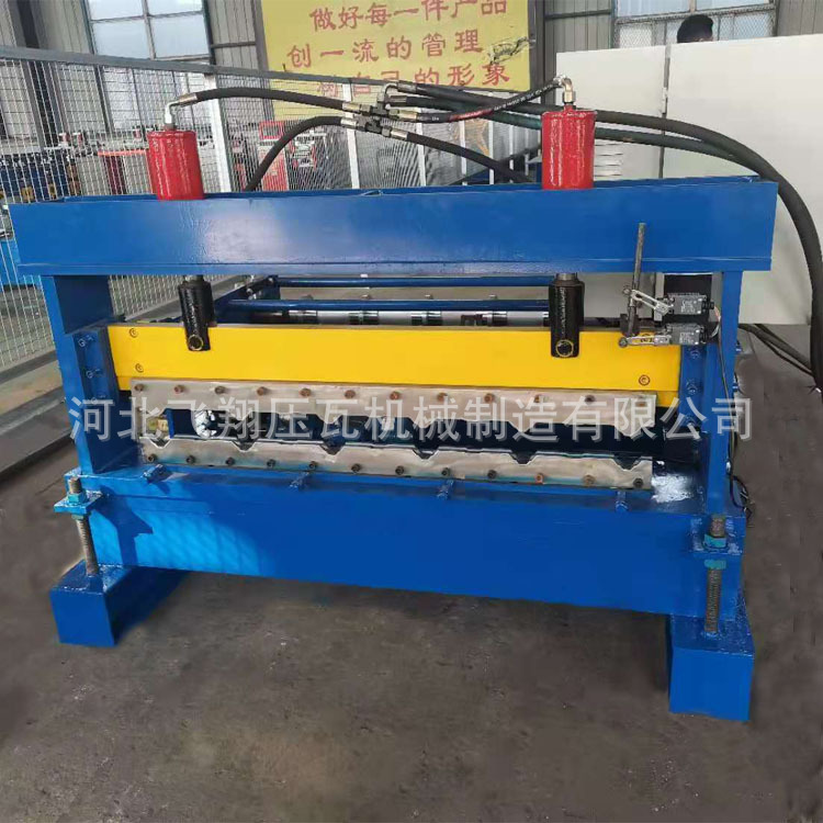 河北压瓦机厂家生产全自动彩瓦起拱机数控840型打拱机