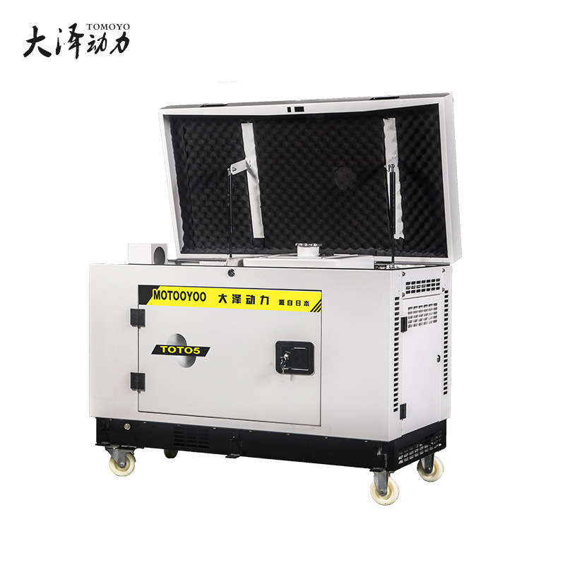 运行稳定大泽动力TOTO8 8KW箱式汽油发电机 车载配220V工程选380V