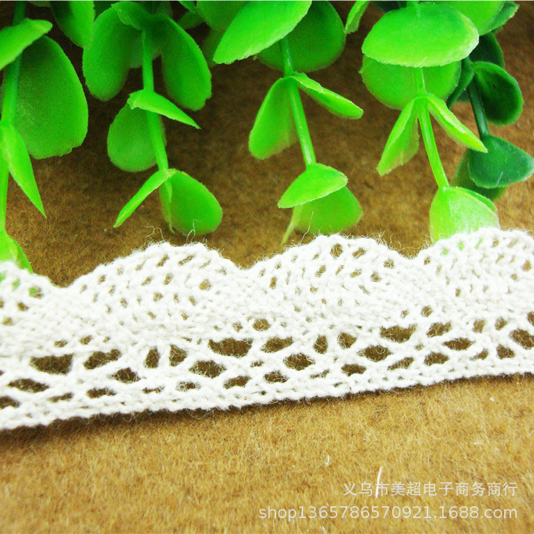 厂家直发半圆棉线机织蕾丝花边 女装童装裙摆太阳帽手工辅料饰品