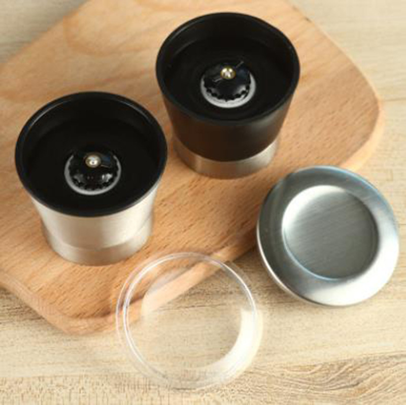 Molinillo de pimienta creativo 304 suministros de cocina de acero inoxidable núcleo de cerámica Molino de pimienta molino de sal manual de molienda botella