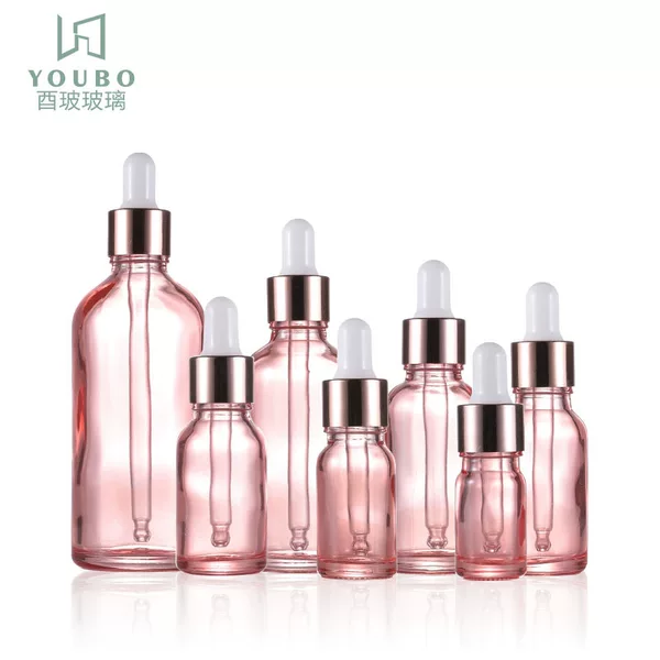 5-100ml essence oil bottle rose gold dropper bottle pink essence bottle 15ml 20ml 30ml stock solution bottle