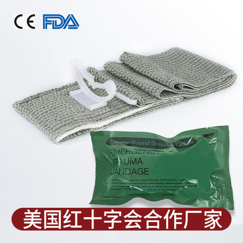 Export First Aid 4-inch Israeli Bandage Outdoor Emergency Kit Hemostatic Medical Gauze Bandage High Elastic Breathable Bandage