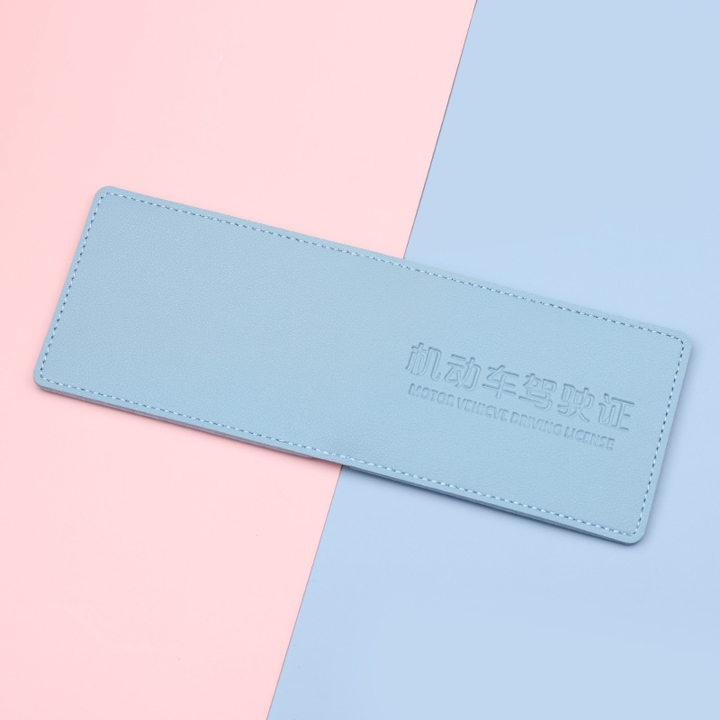 Estuche de cuero para licencia de conducir de 2 tarjetas titular de la tarjeta femenina estuche de tarjeta de licencia de conducir para hombres estuche protector de libro de conducción dos en uno para mujeres