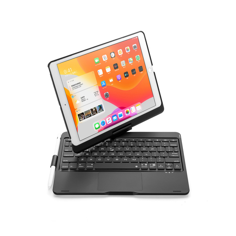 For 2021 ipad10.2 rotating Bluetooth keyboard protective cover AIR3 inch touch keypad with backlight For 2021 ipad10.2 rotating Bluetooth keyboard protective cover AIR3 inch touch keypad with backlight