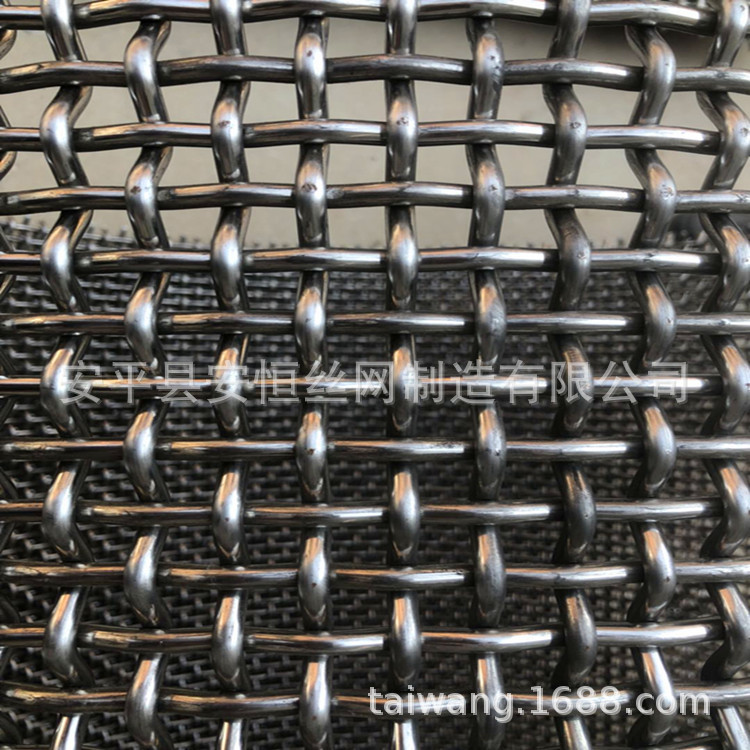 耐磨钢丝筛网丝径8mm筛眼20x25mm 锰钢普钢方眼过滤网 长宽可加工