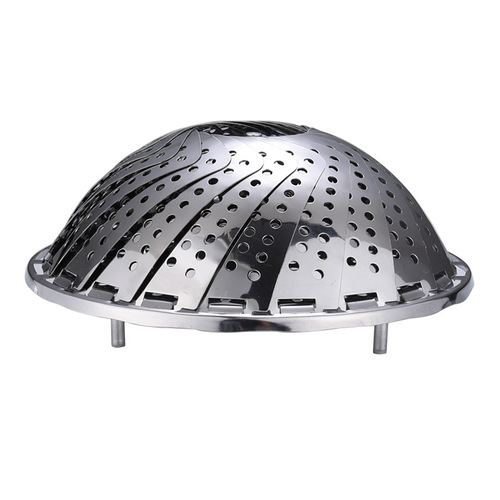 Thickened stainless steel universal steaming rack household small steamed bun steamer rack multi-functional steaming tray folding steaming drawer water-proof steaming vegetable