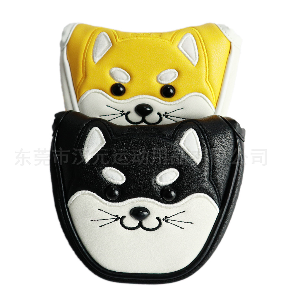 Nuevo Golf Club cubierta de madera cubierta del club cabeza de bola cubierta protectora impermeable pu Shiba inu lindo animal