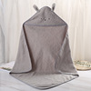 children pure cotton Bath towel new pattern soft water uptake Cartoon Newborn Hooded Bathrobe customized Autumn and winter baby Cuddle