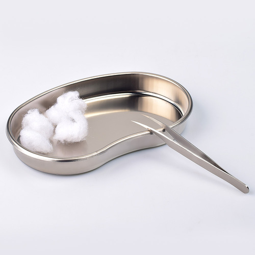 Stainless steel curved waist tray, sterilization tray, waist tray, surgical tray, anti-iodine volt large, medium, small metal